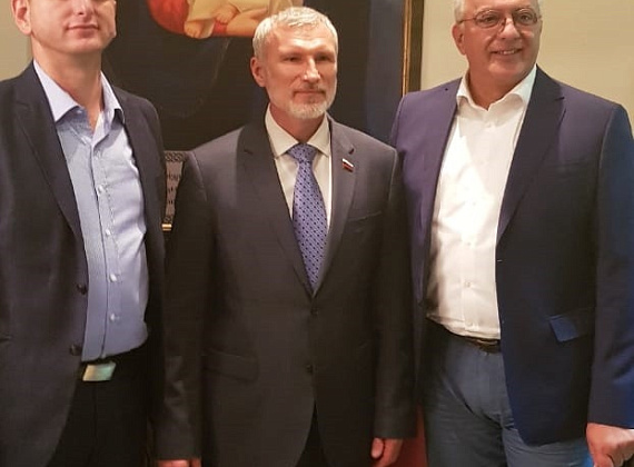 Рабочая встреча руководства партии "РОДИНА" с лидерами Демократического фронта Черногории, 18.10.2018