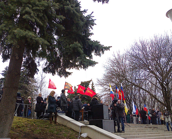 Ставропольская "РОДИНА" приняла участие в митинге в поддержку русских Украины и Крыма