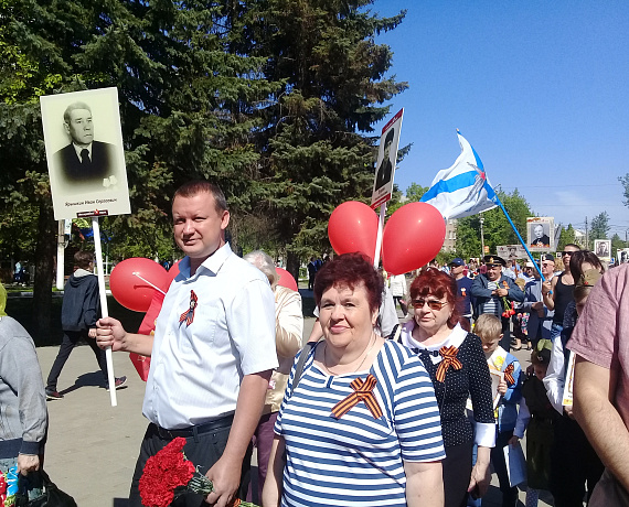 Тульские партийцы приняли участие в шествии "Бесмертного полка"