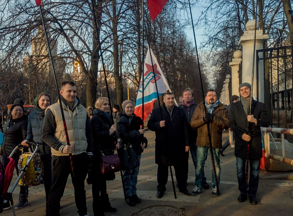 Соратники "РОДИНЫ" отпраздновали День воссоединения Крыма с Россией. Москва, 18.03.2017