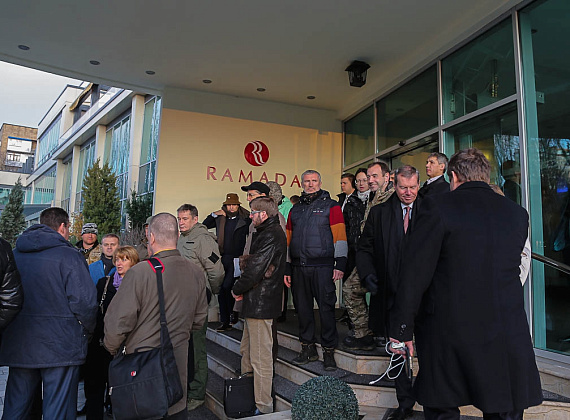 Делегация партии "РОДИНА" в Новороссии, 02.11.2014