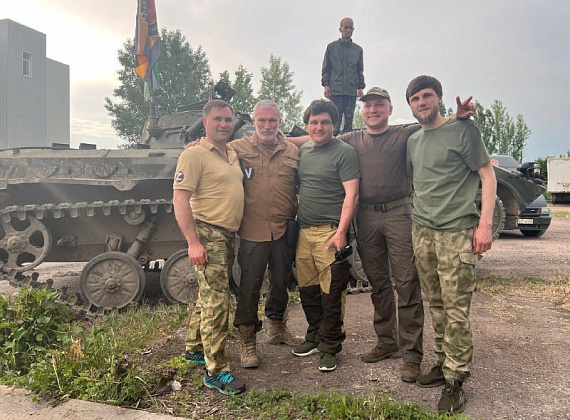 Визит Алексея Журавлева в зону проведения специальной военной операции (июнь 2022)