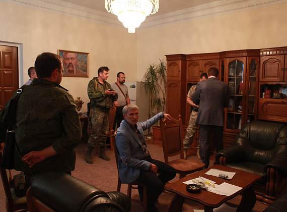 Визит Алексея Журавлёва в Луганскую народную республику, июнь 2014 г.