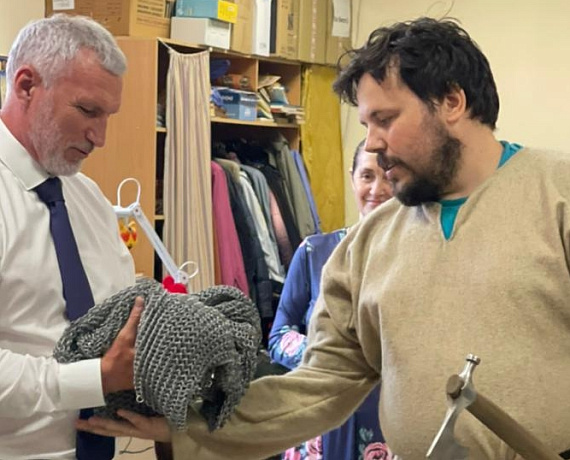 Журавлев посетил студию арт-фехтования "Дружина Андрея Боголюбского"