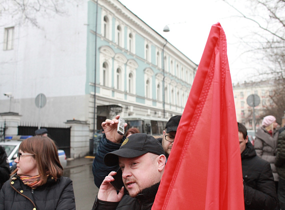Пикет партии "РОДИНА" и РУСИНТЕРНА у посольства Эстонии, 4 апреля 2014 г.
