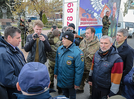 Делегация партии "РОДИНА" в Новороссии, 02.11.2014