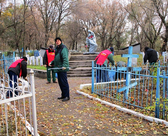 Ульяновские партийцы произвели уборку на могилах бойцов Второй мировой войны