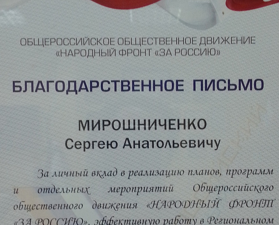 Члены "РОДИНЫ" выступили с докладами на итоговой конференции самарского ОНФ