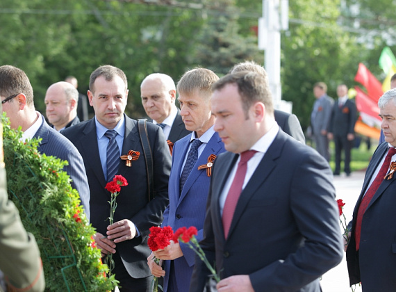 Визит российской делегации во главе с Рогозиным в ПМР, 9 мая 2014 г.