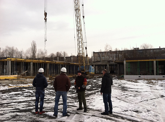 Алексей Журавлёв инспектирует строящиеся соцобъекты в ПМР, 04.01.2015 (часть 2)