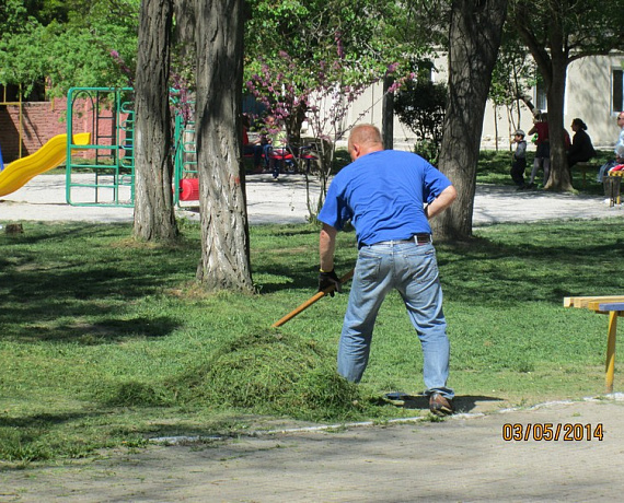 Крымская "РОДИНА" избавила от мусора парк города Джанкой