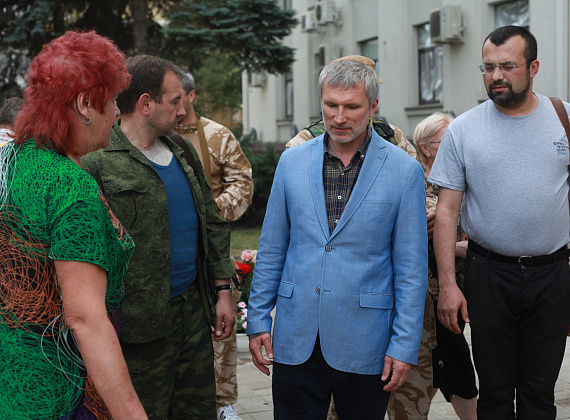Визит Алексея Журавлёва в Луганскую народную республику, июнь 2014 г.