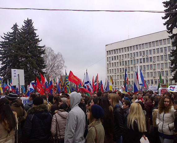 Ставропольская "РОДИНА" приняла участие в митинге в поддержку русских Украины и Крыма