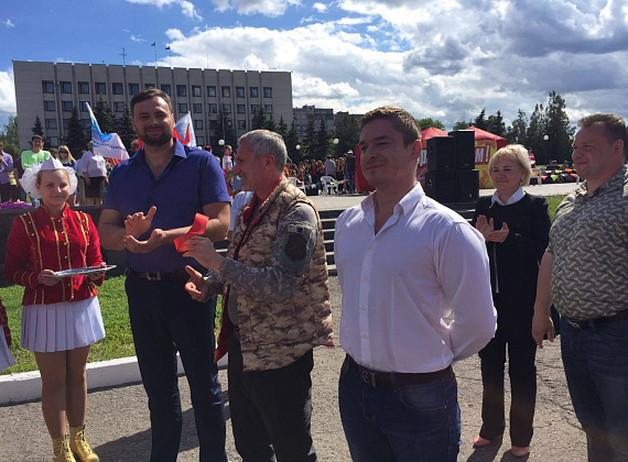 Рабочий визит Алексея Журавлёва в ЛНР, 11.06.2016
