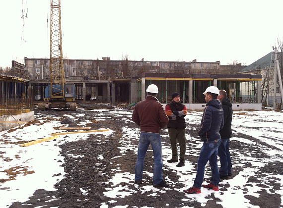 Алексей Журавлёв инспектирует строящиеся соцобъекты в ПМР, 04.01.2015 (часть 2)