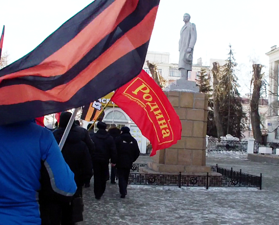 Челябинские соратники провели митинг в поддержку Президента РФ