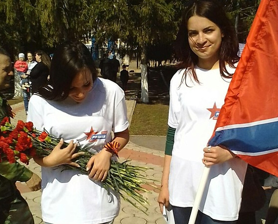 Партийцы Кармаскалинского района Башкирии провели памятную акцию в честь Дня Победы