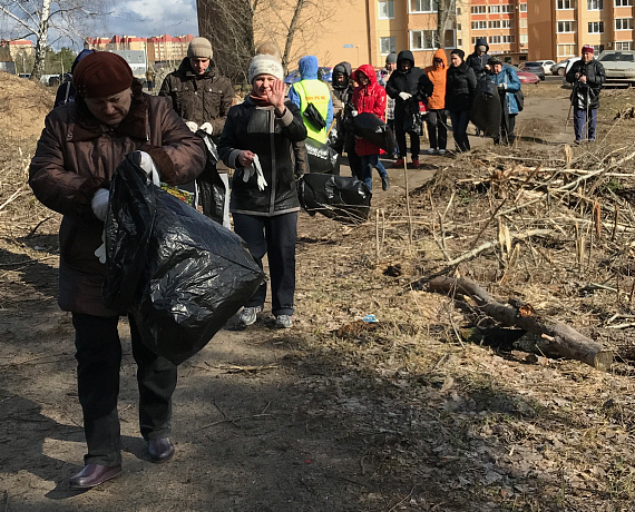 Воронежские соратники партии "РОДИНА" организовали субботник