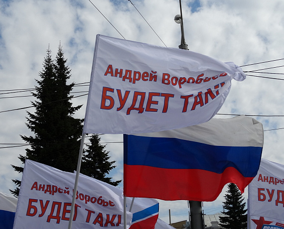 Первомайскую колонну родинцев Ярославля возглавил Андрей Воробьёв