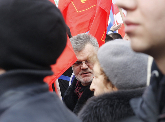 Митинг на Васильевском спуске в поддержку Крыма, 7 марта 2014 г.