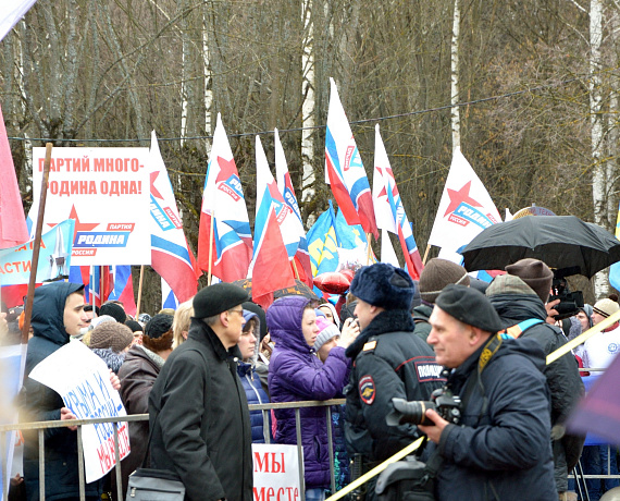 Брянская "РОДИНА" приняла участие в митинге-концерте "Мы вместе"