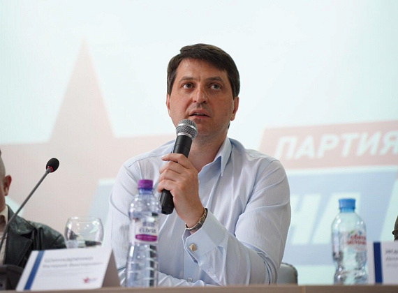 Валерий Шинкаренко и Федор Бирюков на конференции "РОДИНЫ" в Ленобласти (Санкт-Петербург, 27.06.2020)