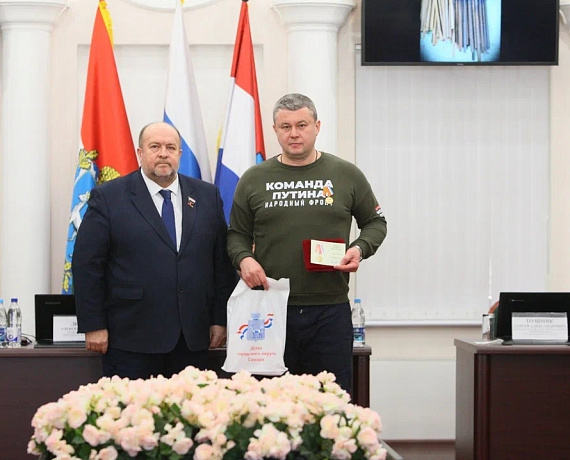 Валерий Барсук удостоен награды за помощь участникам СВО