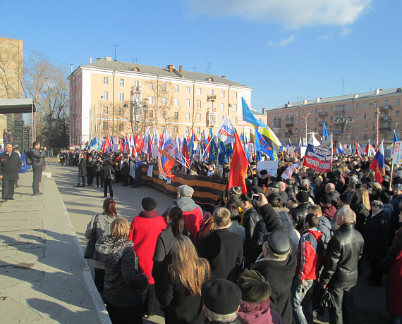 Рязанская "РОДИНА" вышла на митинг в поддержку Крыма