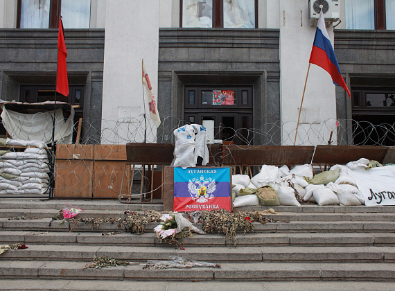 Визит Алексея Журавлёва в Луганскую народную республику, июнь 2014 г.