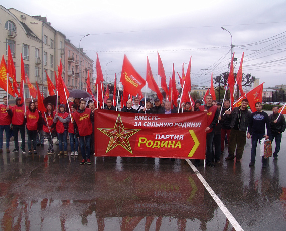 Партийцы провели демонстрацию в Рязани