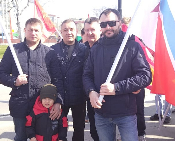 Сахалинская "РОДИНА" приняла участие в мероприятиях к Первомаю и к 77-й годовщине Победы