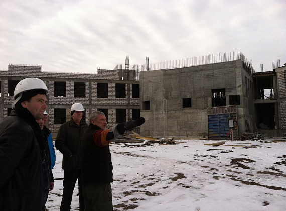 Алексей Журавлёв инспектирует строящиеся соцобъекты в ПМР, 04.01.2015 (часть 2)