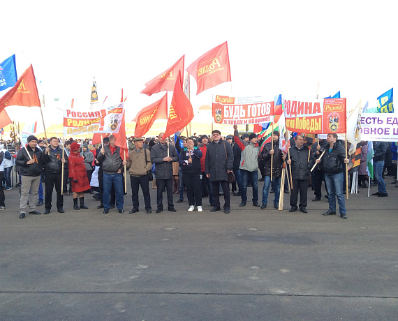 Партийцы Татарстана приняли участие в митинге, посвящённом годовщине воссоединения России с Крымом