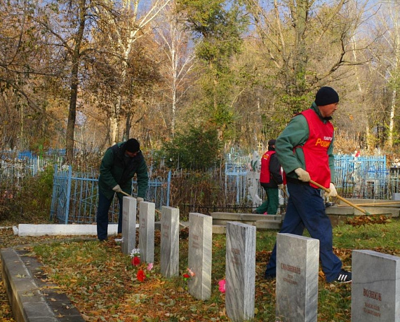 Ульяновские партийцы произвели уборку на могилах бойцов Второй мировой войны