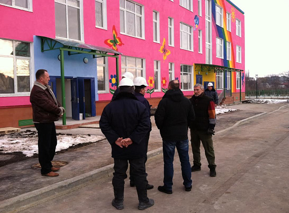 Алексей Журавлёв инспектирует строящиеся соцобъекты в ПМР, 04.01.2015 (часть 1)