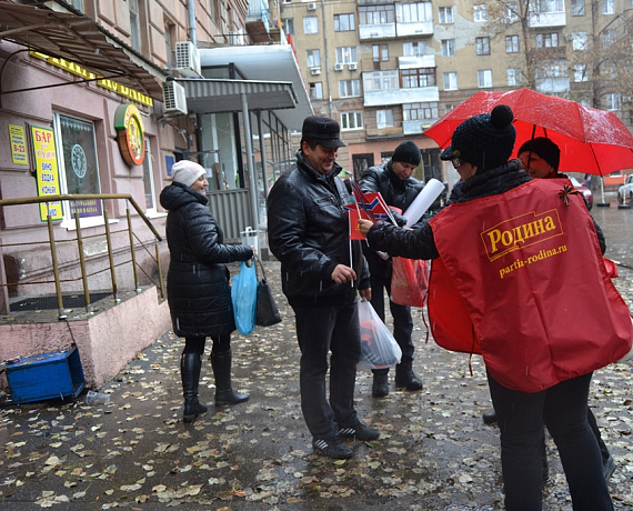 Патриоты Саратова поддержали пикетами выборы в Новороссии