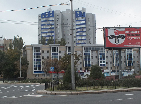 Алексей Журавлёв в Донецке. Последствия обстрелов хунты, 22 сентября 2014 г.