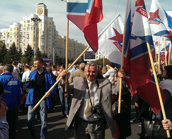 Соратники приняли участие в параде в Брянске