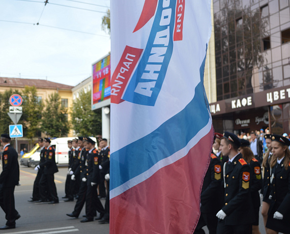 Соратники приняли участие в параде в Брянске