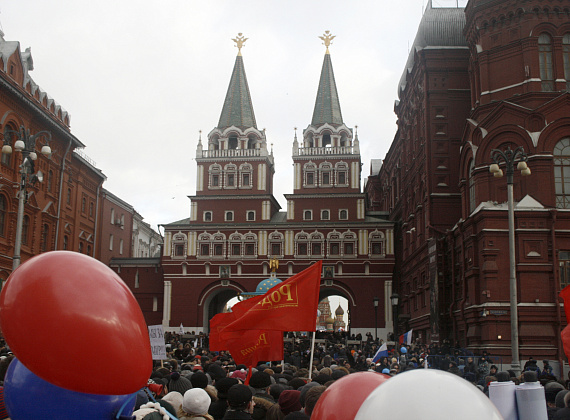 Партия "РОДИНА" на митинге-концерте на Красной площади, 18 марта 2014 г.