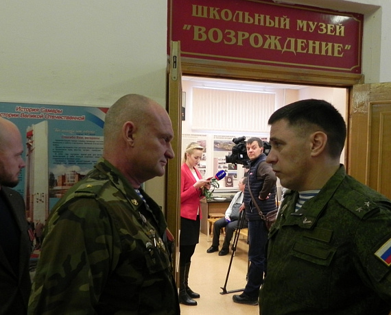 Ветераны ВДВ из самарской "РОДИНЫ" провели Урок мужества