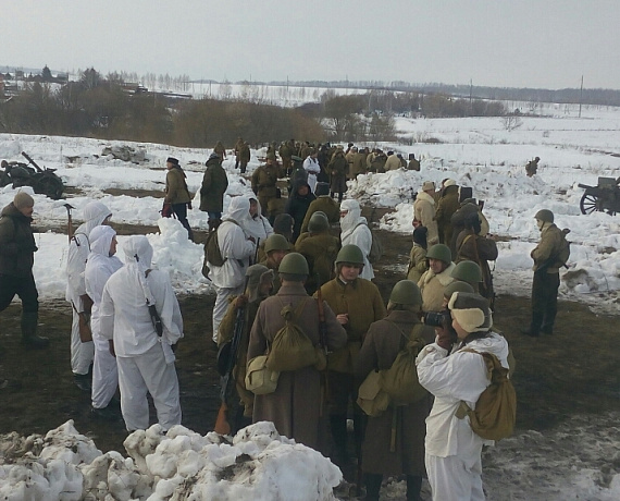 Ульяновские соратники приняли участие в реконструкции боя, в котором погиб Александр Матросов