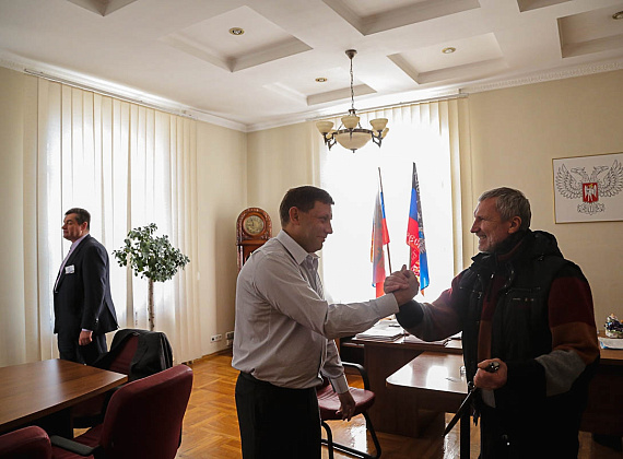 Делегация партии "РОДИНА" в Новороссии, 02.11.2014
