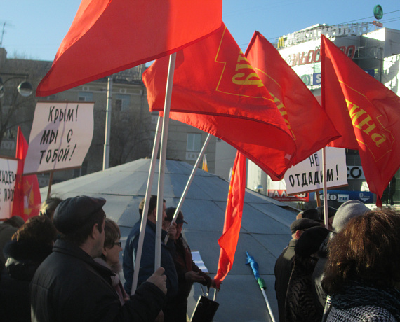 Рязанская "РОДИНА" вышла на митинг в поддержку Крыма
