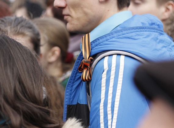 Митинг на Васильевском спуске в поддержку Крыма, 7 марта 2014 г.