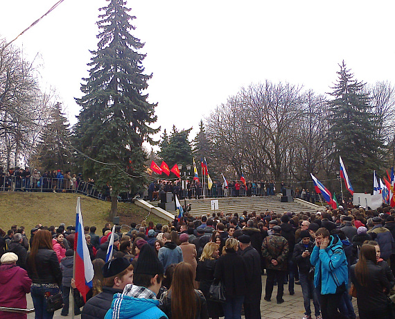 Ставропольская "РОДИНА" приняла участие в митинге в поддержку русских Украины и Крыма