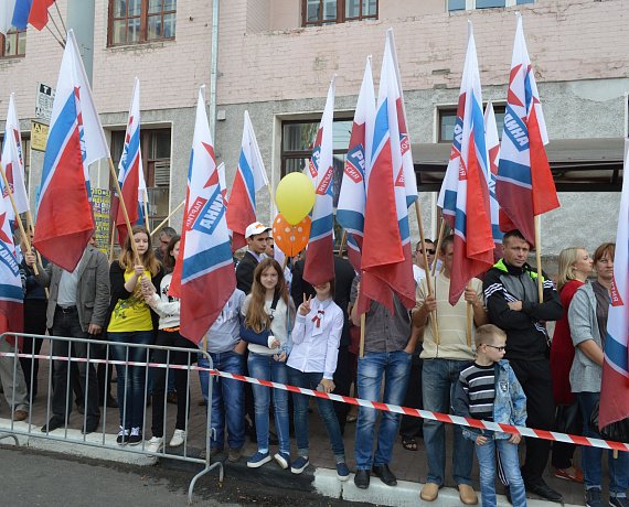 Соратники приняли участие в параде в Брянске