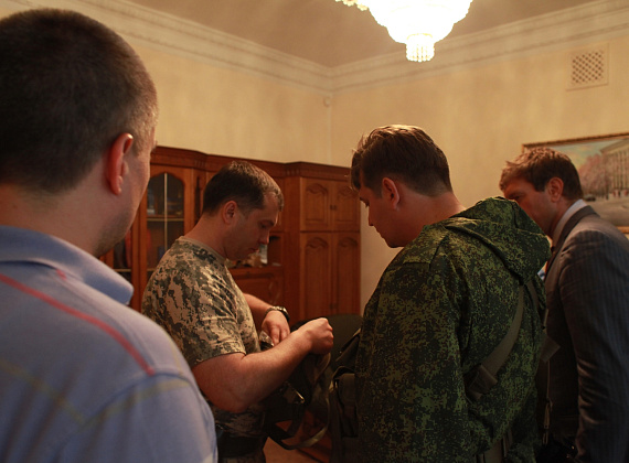 Визит Алексея Журавлёва в Луганскую народную республику, июнь 2014 г.