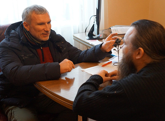 Встреча Алексея Журавлёва с отцом Никоном (общественная организация "Народное Единство"), 20.01.2015