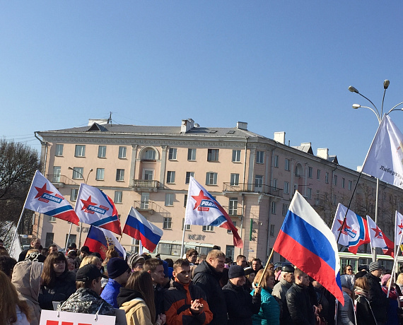 Псковские партийцы провели митинг